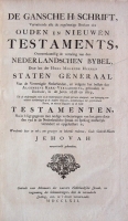 Jehovahbijbel (1762) Titel-III