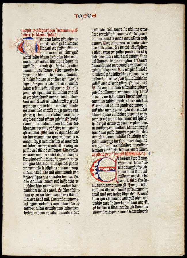 Gutenberg Bible Fragment
