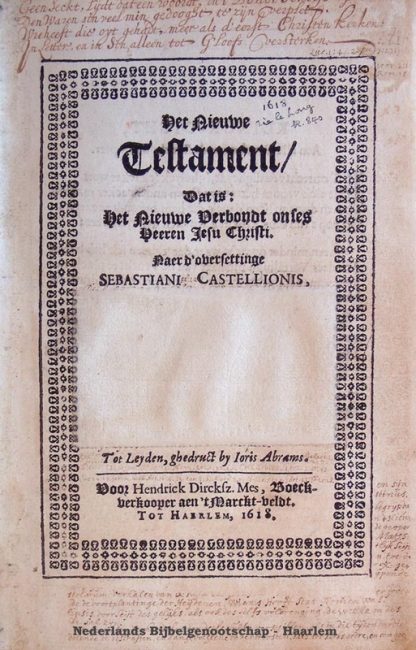 Nieuwe Testament uit 1618