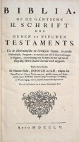 Jehovahbijbel (1755) Titel