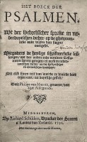 Psalmen-Marnix (1591) Titel